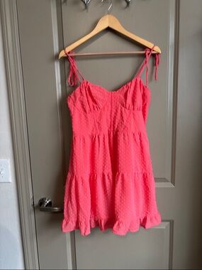 wild fable Coral Tiered Dress